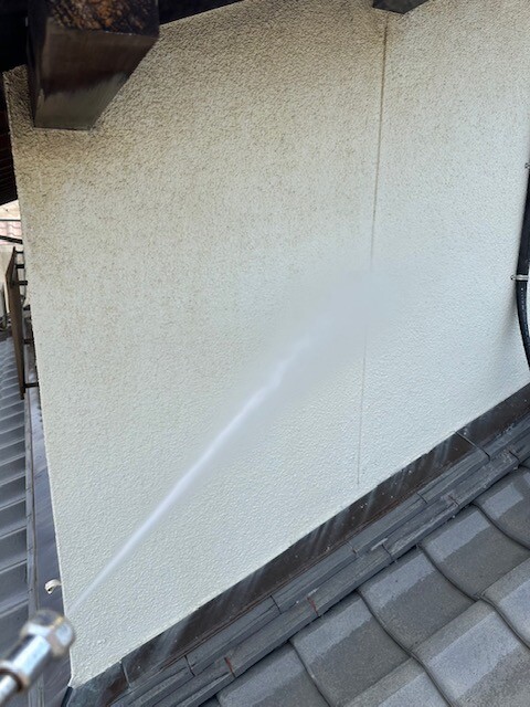 岡山市　外壁塗装　高圧洗浄